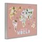 Stupell Industries Kid's Map Of World Pink Framed Giclee, design by Carla Daly